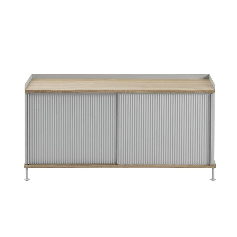 Meuble de rangement ENFOLD Buffet L 124 Chêne/ gris MUUTO
