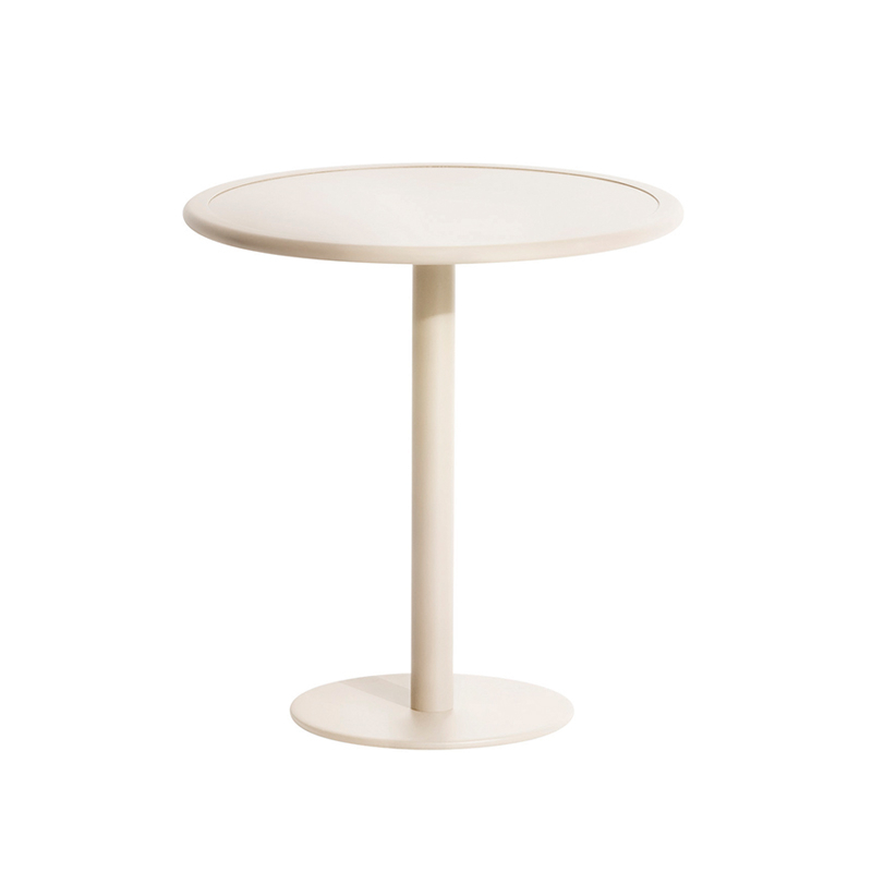 Table extérieur WEEK-END ronde Ivoire PETITE FRITURE