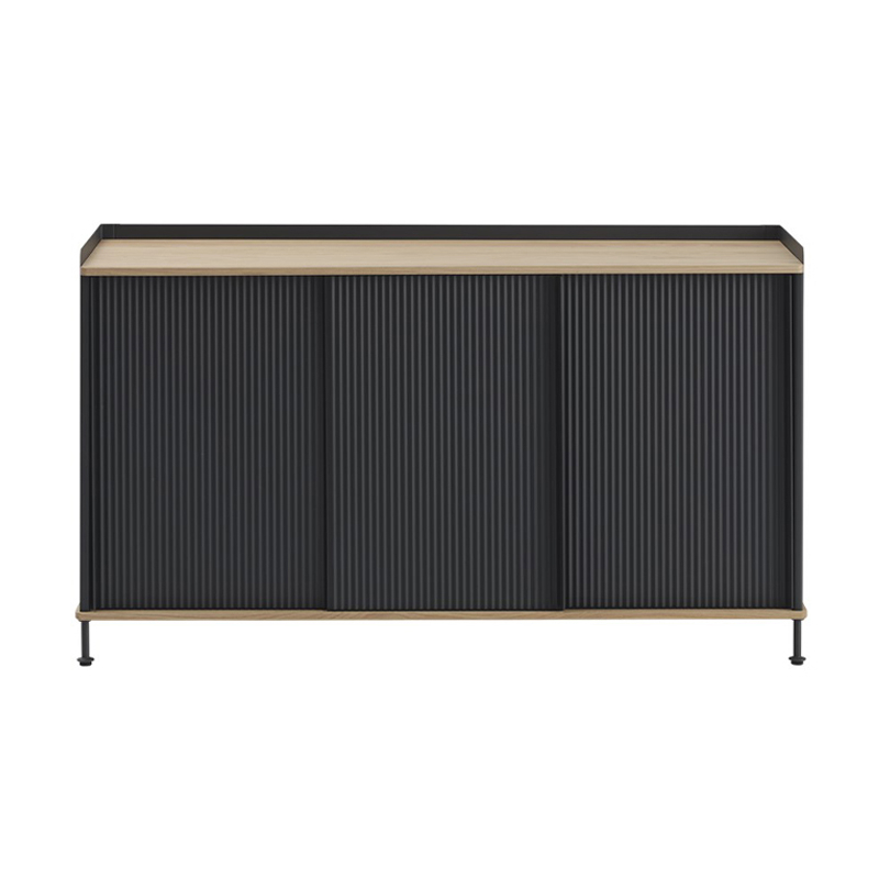 Meuble de rangement ENFOLD Buffet L 148 Chêne/ noir MUUTO