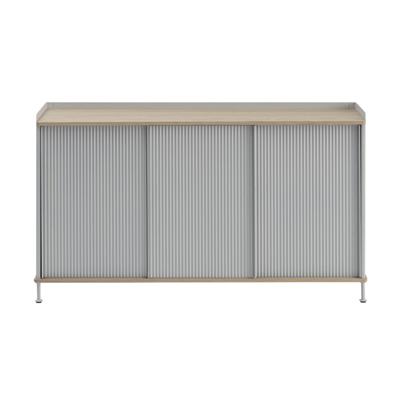 Meuble de rangement ENFOLD Buffet L 148 Chêne/ gris MUUTO