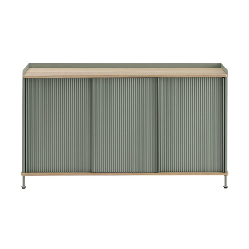Meuble de rangement ENFOLD Buffet L 148 Chêne/ vert cendré MUUTO