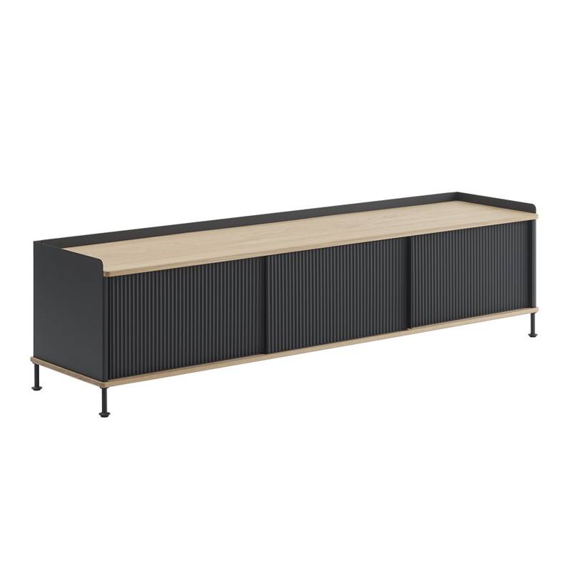 ENFOLD Buffet L 186 Chêne/ noir