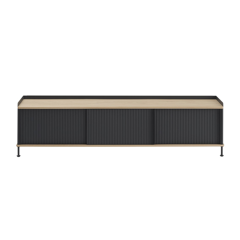 ENFOLD Buffet L 186 Chêne/ noir
