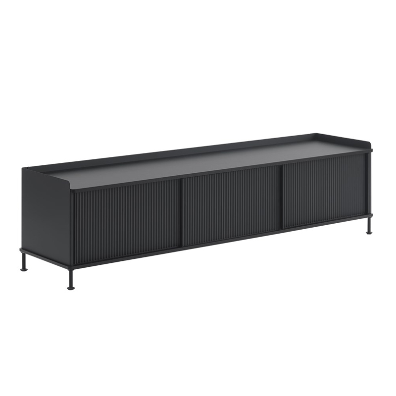 Meuble de rangement ENFOLD Buffet L 186 Noir MUUTO