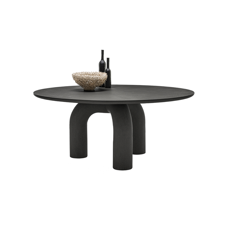 ELEPHANTE Ronde Noir texturé