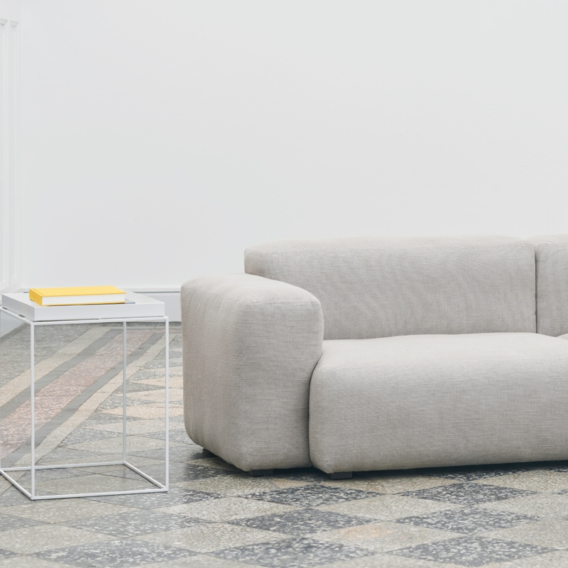 Canapé MAGS SOFT LOW 3 places wide Gris 126 HAY