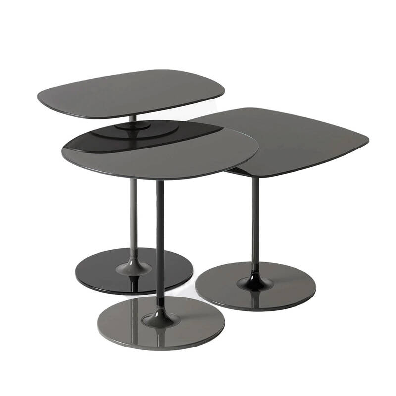 Table d'appoint guéridon THIERRY H 50 Noir KARTELL