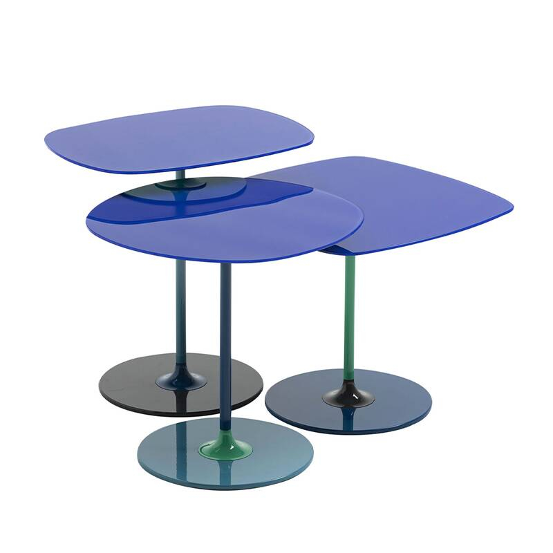 Table d'appoint guéridon THIERRY H 50 Gris KARTELL