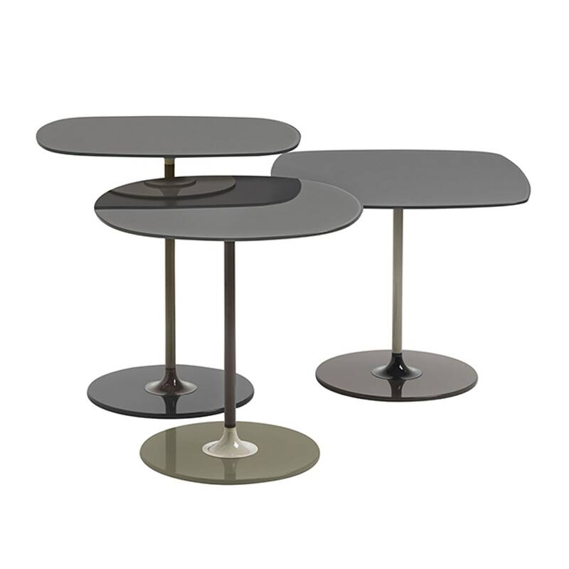 Table d'appoint guéridon THIERRY H 50 Gris KARTELL