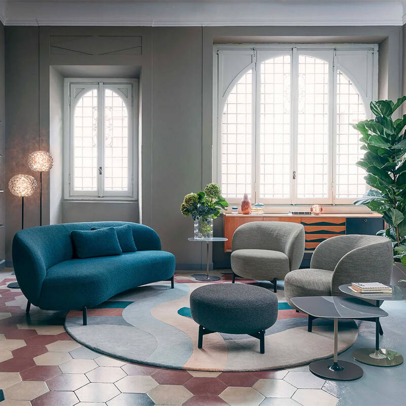 Table d'appoint guéridon THIERRY H 50 Gris KARTELL