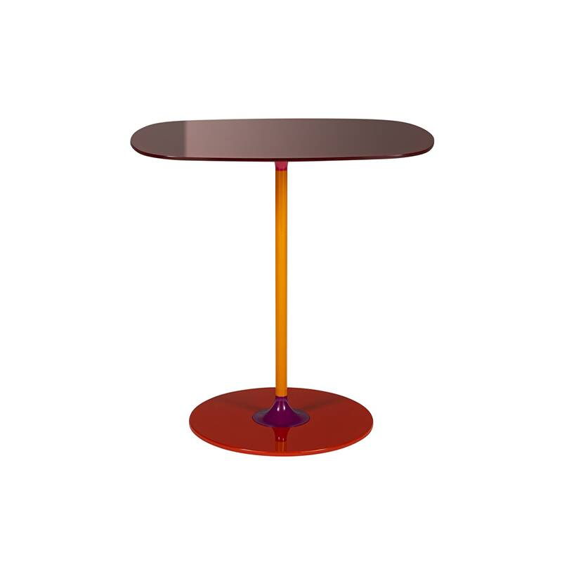 Table d'appoint guéridon THIERRY H 50 Bordeaux KARTELL