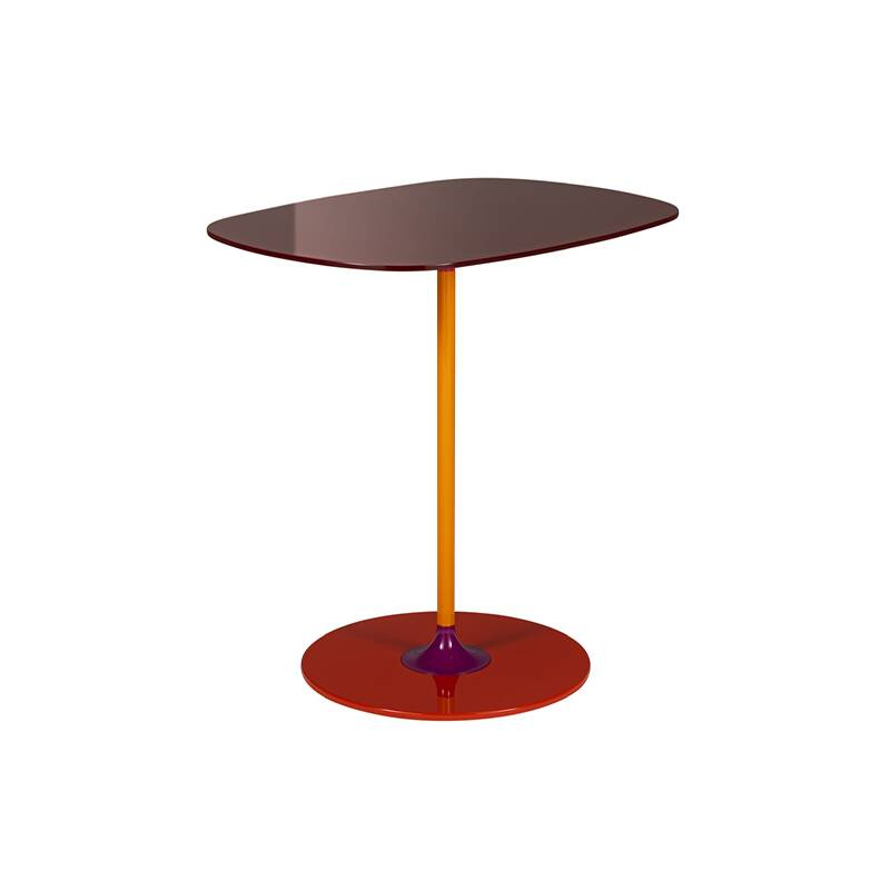 Table d'appoint guéridon THIERRY H 50 Bordeaux KARTELL