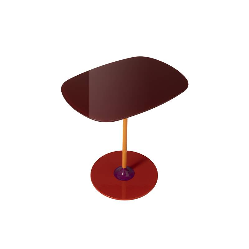 Table d'appoint guéridon THIERRY H 50 Bordeaux KARTELL