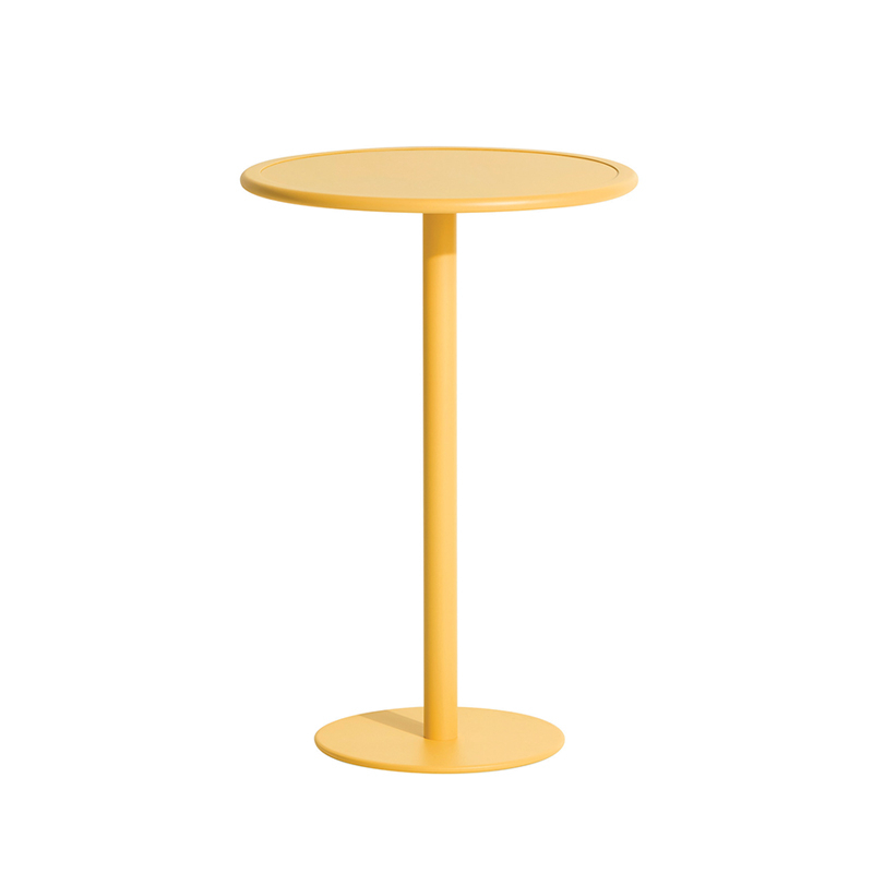 Table extérieur Mange-debout WEEK-END rond Safran PETITE FRITURE
