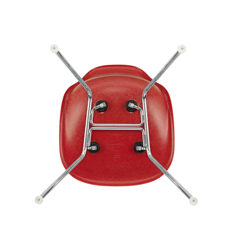 Chaise EAMES FIBERGLASS CHAIR DSX Rouge classique Eames VITRA