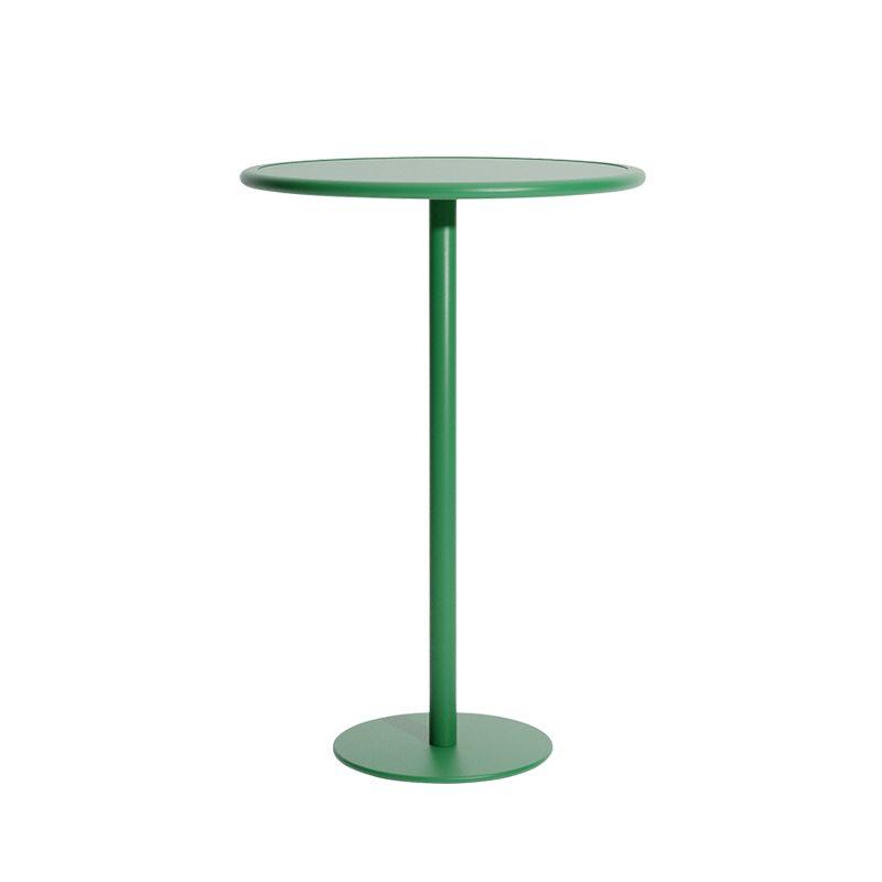 Table extérieur Mange-debout WEEK-END rond Vert menthe PETITE FRITURE