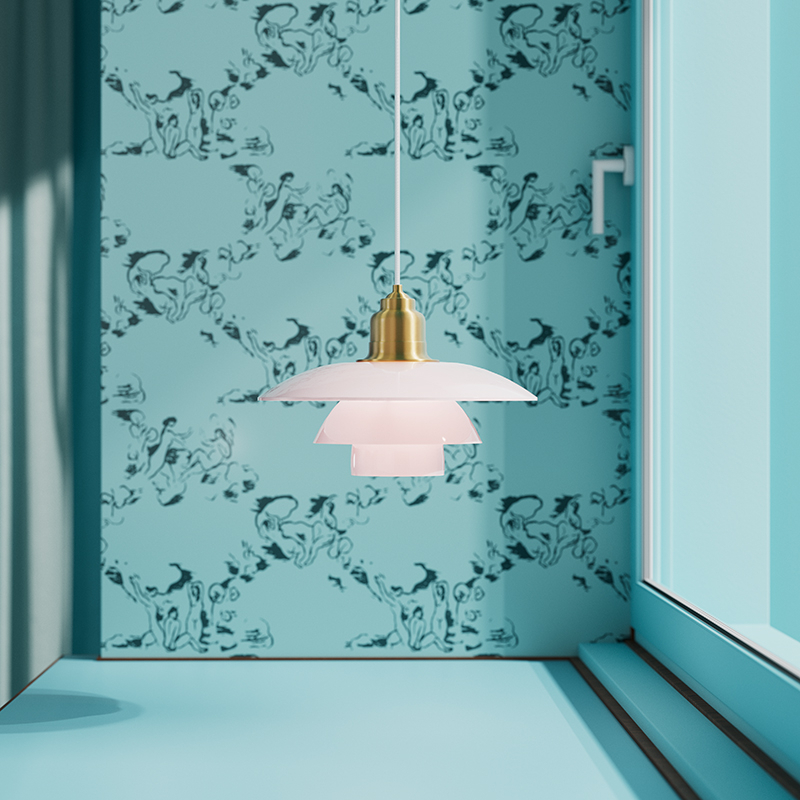 Suspension PH 3½-3 Pale Rose Rose pâle LOUIS POULSEN
