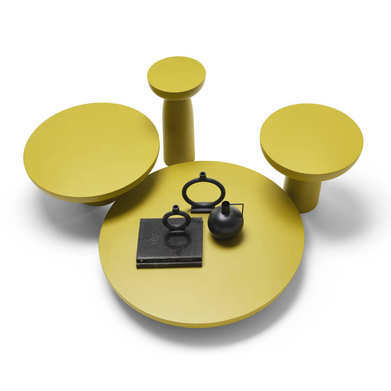 Table d'appoint guéridon OLO COLOURS Ø 50 Brun cuivré MOGG