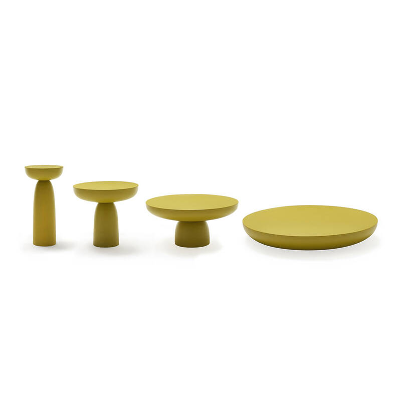 Table d'appoint guéridon OLO COLOURS Ø 50 Brun cuivré MOGG