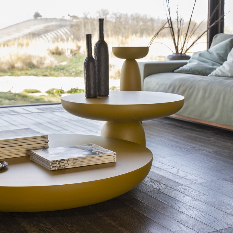 Table d'appoint guéridon OLO COLOURS Ø 50 Brun cuivré MOGG