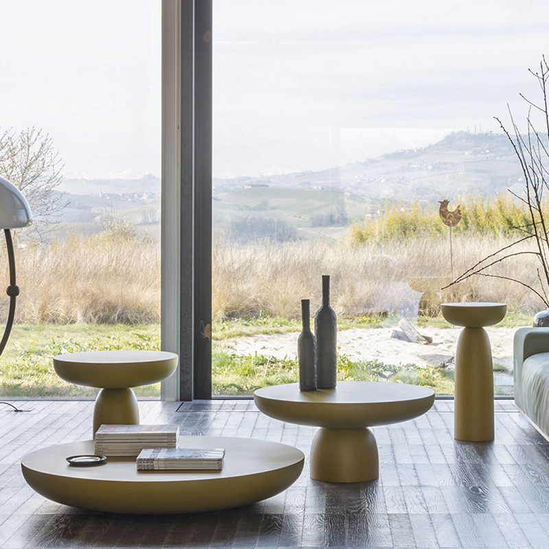Table d'appoint guéridon OLO COLOURS Ø 50 Brun cuivré MOGG