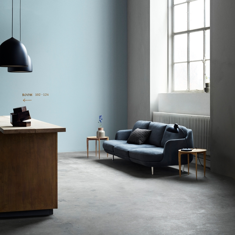 Canapé LUNE 3 places Blueberry FRITZ HANSEN