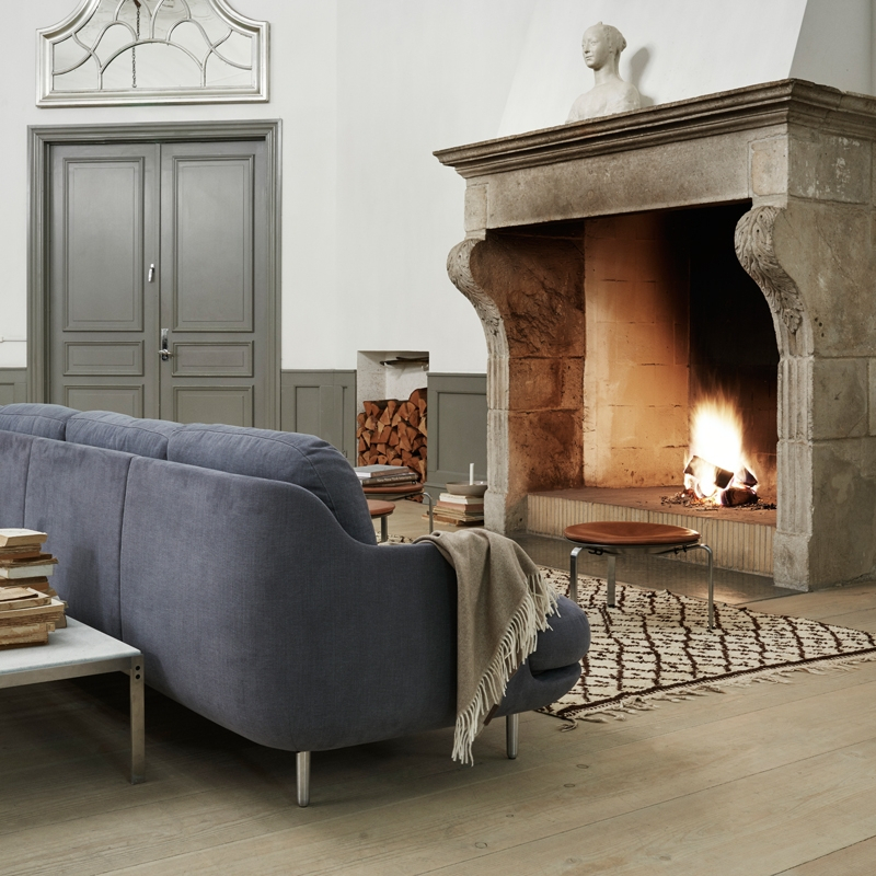 Canapé LUNE 3 places Blueberry FRITZ HANSEN