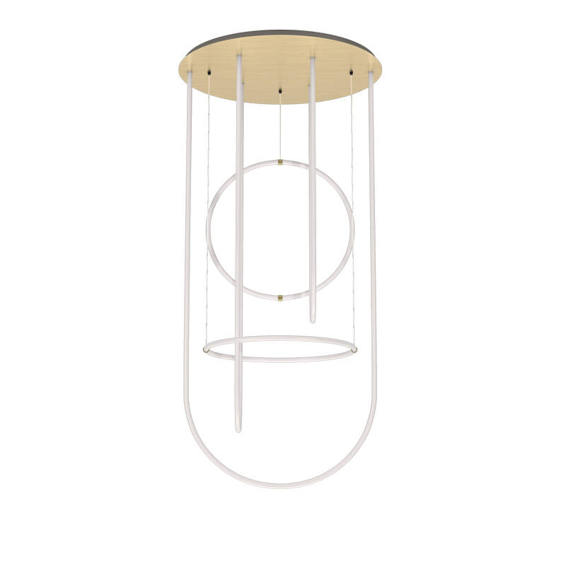 Suspension UNSEEN chandelier Laiton PETITE FRITURE