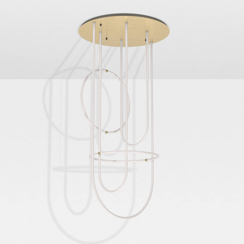 Suspension UNSEEN chandelier Laiton PETITE FRITURE
