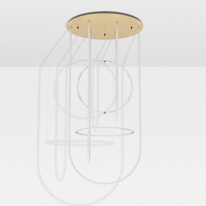 Suspension UNSEEN chandelier Laiton PETITE FRITURE