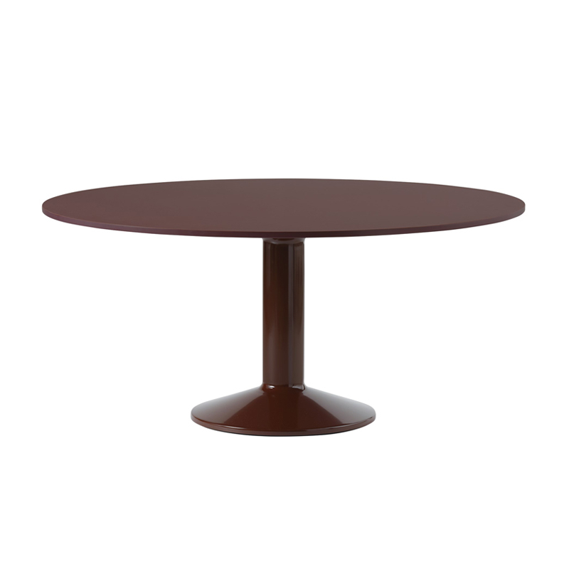 Table MIDST Ø 160 Lino rouge foncé/ rouge foncé MUUTO