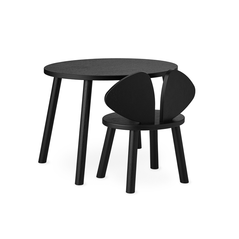 Siège enfant Chaise enfant MOUSE 2 à 5 ans Noir NOFRED