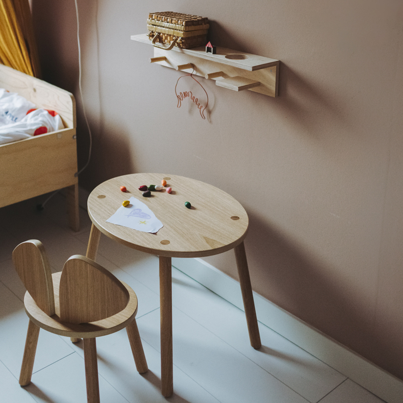 Siège enfant Chaise enfant MOUSE 2 à 5 ans Chêne NOFRED