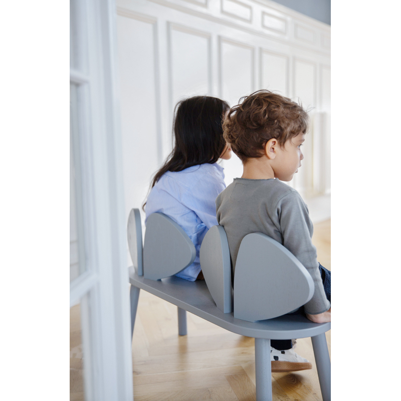 Siège enfant Banc enfant MOUSE 2 à 5 ans Gris NOFRED