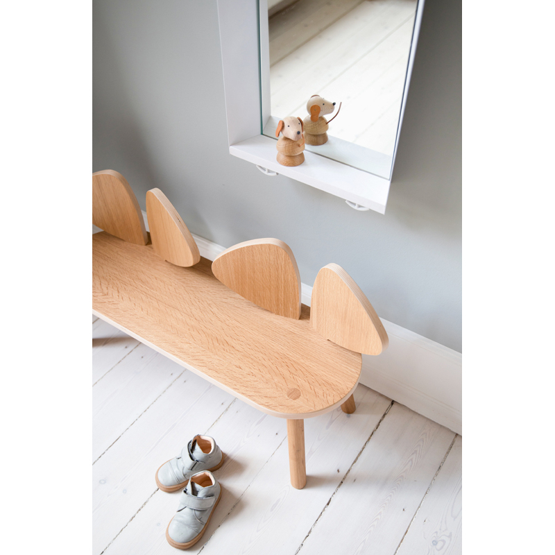 Siège enfant Banc enfant MOUSE 2 à 5 ans Chêne NOFRED
