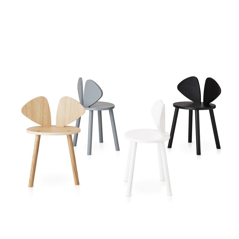 Siège enfant Chaise enfant MOUSE 6 à 10 ans Gris NOFRED