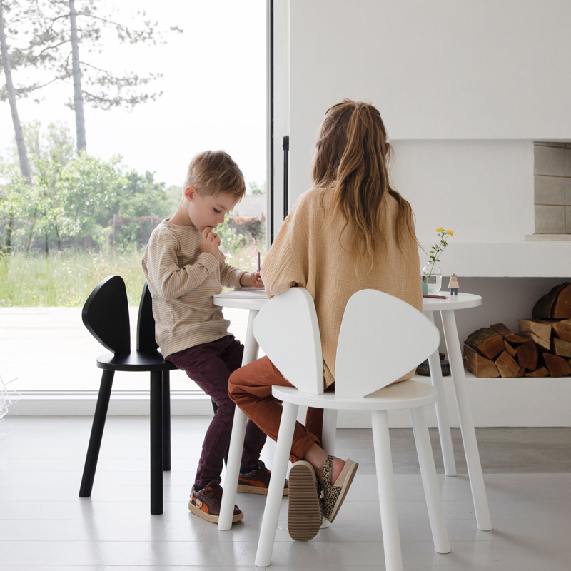 Siège enfant Chaise enfant MOUSE 6 à 10 ans Gris NOFRED
