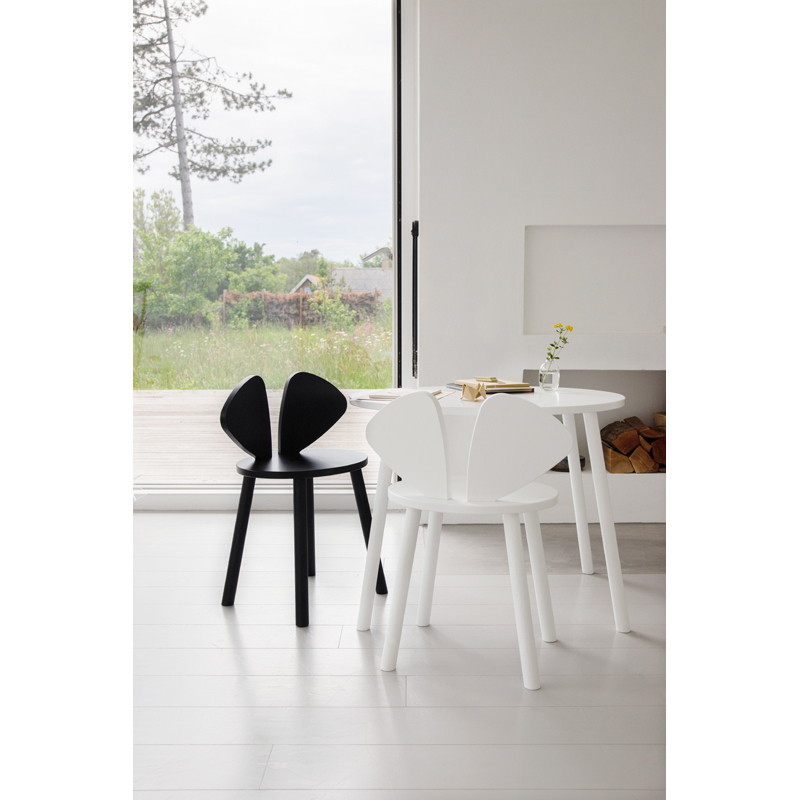 Siège enfant Chaise enfant MOUSE 6 à 10 ans Blanc NOFRED