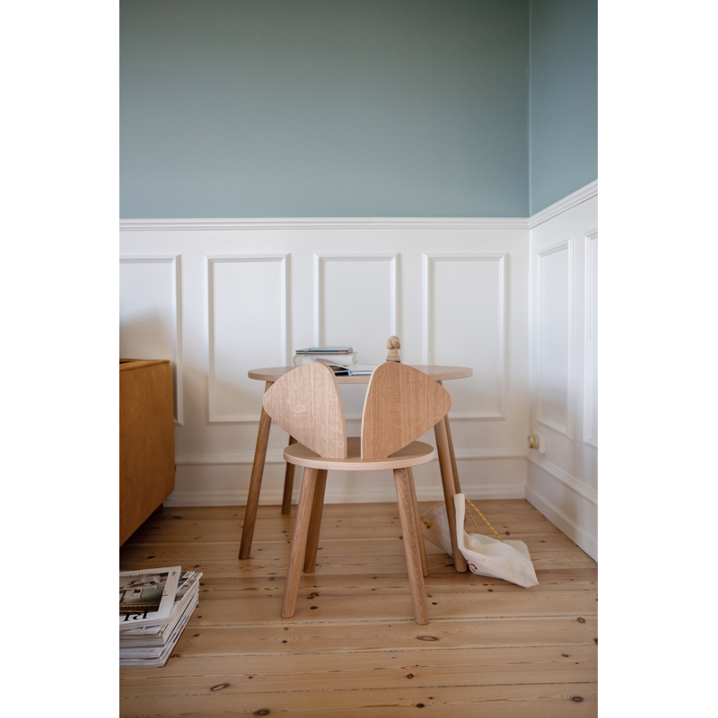 Table enfant Chaise et table enfant MOUSE SCHOOL SET 6 à 10 ans Chêne NOFRED