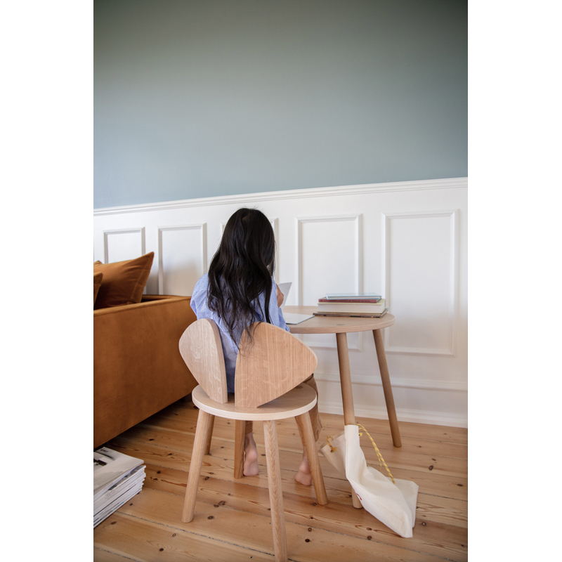 Table enfant Chaise et table enfant MOUSE SCHOOL SET 6 à 10 ans Chêne NOFRED