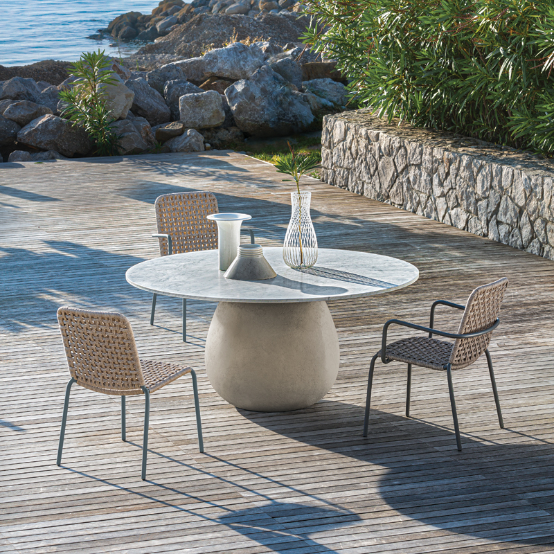 Chaise extérieur Chaise STRAW 23 Naturel GERVASONI