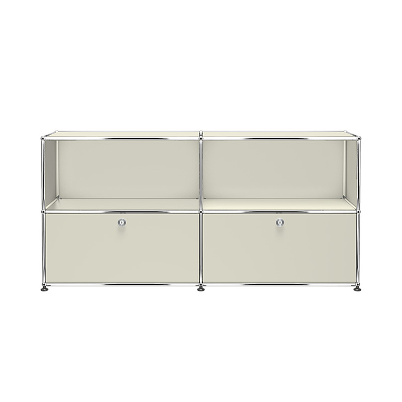 Meuble de rangement USM HALLER C2 Gris clair USM HALLER