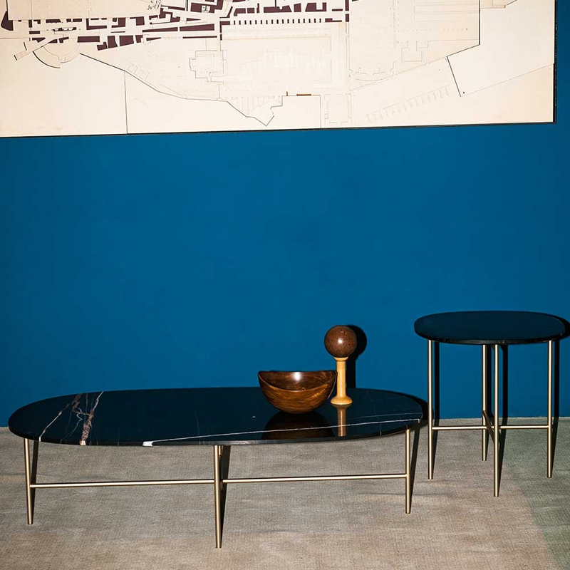 Table basse SOAP Marbre Sahara noir TACCHINI