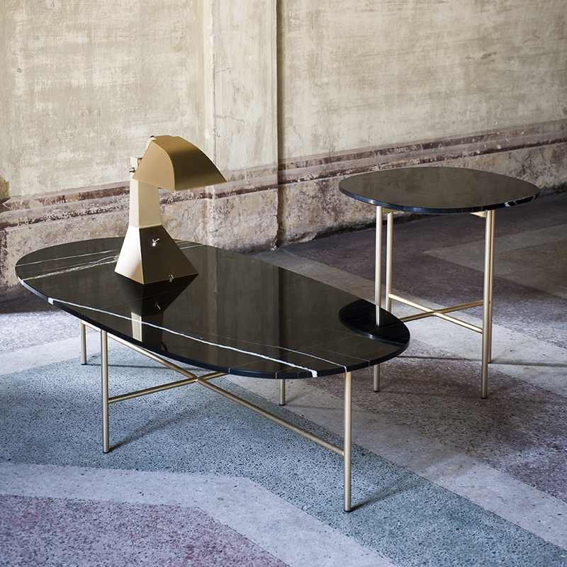 Table basse SOAP Marbre Sahara noir TACCHINI
