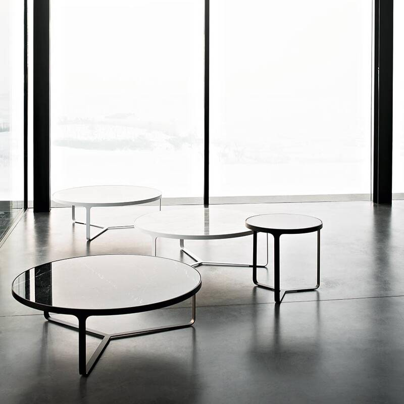 Table d'appoint guéridon CAGE Noir TACCHINI