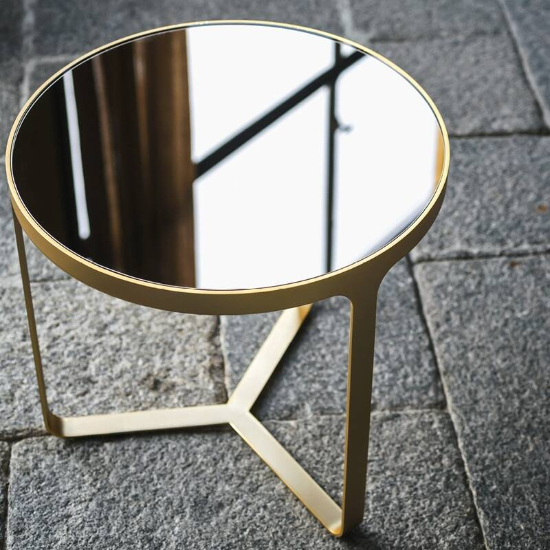 Table d'appoint guéridon CAGE Noir TACCHINI