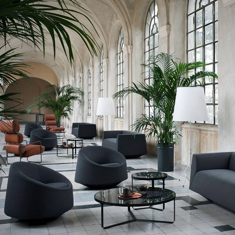 Table d'appoint guéridon CAGE Noir TACCHINI
