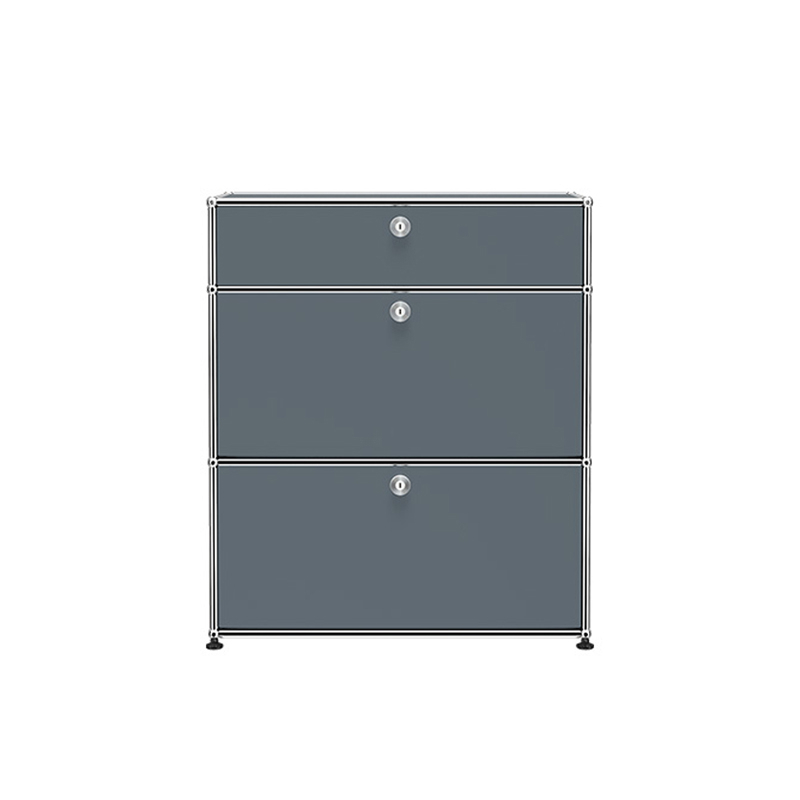 Meuble de rangement USM HALLER M25 Gris moyen USM HALLER