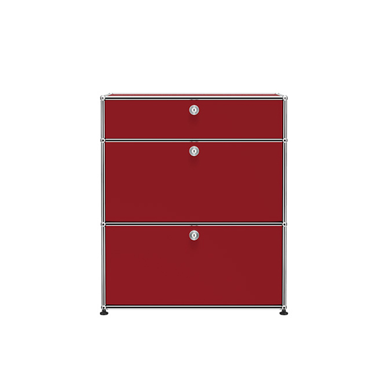 Meuble de rangement USM HALLER M25 Rouge rubis USM USM HALLER