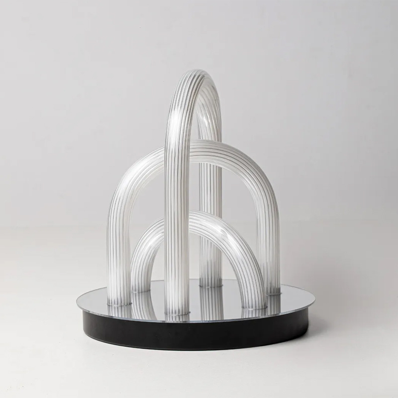 Lampe à poser OORT Blanc/ miroir FONTANA ARTE